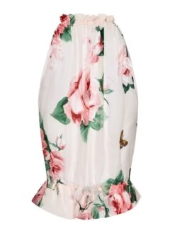 Seide Top OLIVIA BALI Rosa Geblümt Von Cadolle -MAISON LEJABY Verkaufsgeschäft 3316dif top rose olivia soie bali 3