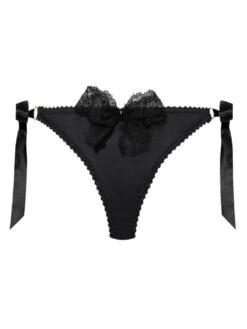 Satin Culotte GEISHA Mit Schleifen Von Cadolle -MAISON LEJABY Verkaufsgeschäft 4500bb culotte geisha satin schwarz cadolle 3 4