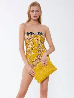 Bandeau Badeanzug SANTORINI Maisgelb Von Fürstenberg -MAISON LEJABY Verkaufsgeschäft badeanzug mais bunt 278 38075 fuerstenberg