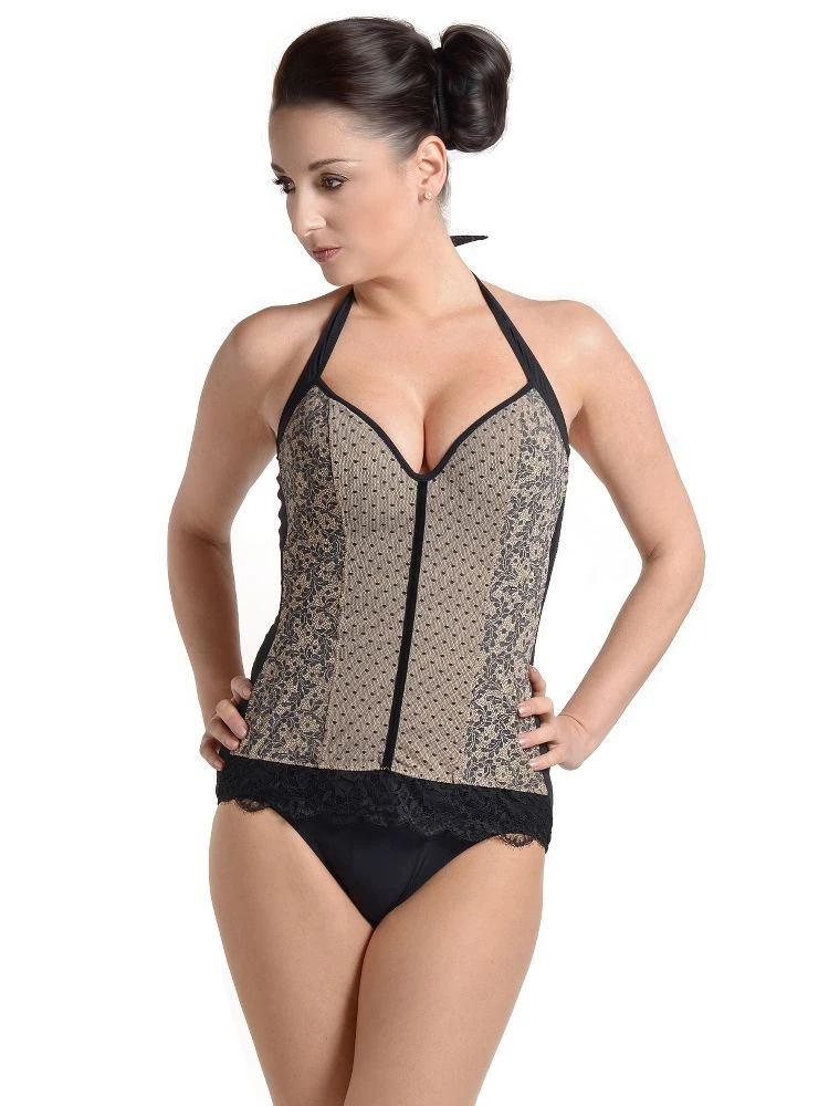 Neckholder Badeanzug CAYMAN Schwarz-nude Von Je Suis 4 Neckholder Badeanzug CAYMAN Schwarz-nude Von Je Suis – Bild 2