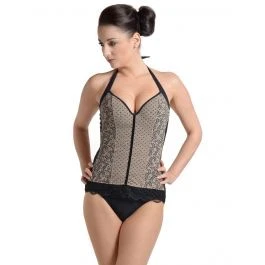 Neckholder Badeanzug CAYMAN Schwarz-nude Von Je Suis 3 Neckholder Badeanzug CAYMAN Schwarz-nude Von Je Suis