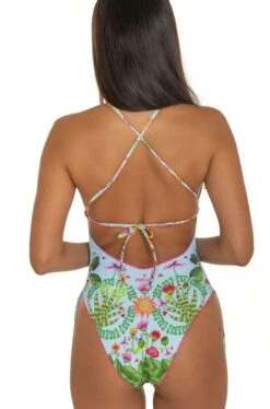 Badeanzug JUNGLE ATTITUDE Blau Von Pin-Up Stars 8 Badeanzug JUNGLE ATTITUDE Blau Von Pin-Up Stars -MAISON LEJABY Verkaufsgeschäft badeanzug pb012i azurblau pin up stars 3