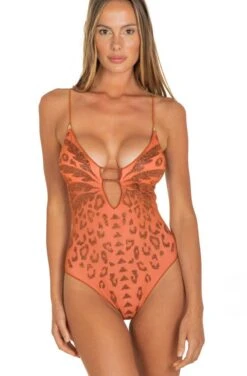 Badeanzug MACULATO Terra-lurex Von Pin-Up Stars -MAISON LEJABY Verkaufsgeschäft badeanzug pb075i rost pin up stars