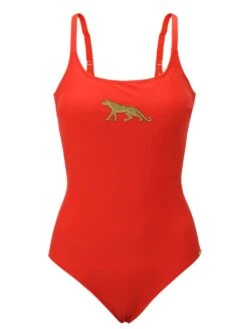 Badeanzug PANTHER Von Fürstenberg -MAISON LEJABY Verkaufsgeschäft badeanzug rot 93237081 fuerstenberg 8 1