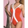 Träger Badeanzug MANUELA Koralle Von Nicole Olivier 2 Träger Badeanzug MANUELA Koralle Von Nicole Olivier -MAISON LEJABY Verkaufsgeschäft badeanzug rot manuela nicole olivier