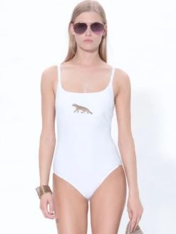 Badeanzug PANTHER Von Fürstenberg -MAISON LEJABY Verkaufsgeschäft badeanzug weiss 93237081b fuerstenberg 3 8 1 1