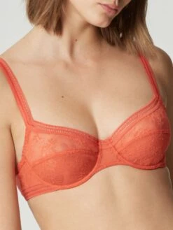 Tüllspitze Bügel-BH MISS LEJABY Von Maison Lejaby -MAISON LEJABY Verkaufsgeschäft balconette bh mit spitze orange misslejaby chili maison lejaby 1 1