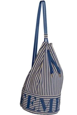 Strandtasche / Match Sack BEACH BAG Mariniere Marlies Dekkers -MAISON LEJABY Verkaufsgeschäft beach bag blau beige gestreift 19831 marlies dekkers 1