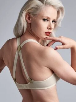 Balconette BH GLORIA STYLE Pristine Gold C-Cup Von Marlies Dekkers -MAISON LEJABY Verkaufsgeschäft bh creme gold gestreift 19540 gloria marlies dekkers 4