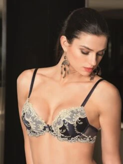 Gefütterter Seiden BH SPLENDEUR SOIE Von Lise Charmel -MAISON LEJABY Verkaufsgeschäft bh gefuettert seide acc8580c marine 5197 splendeur soie lise charmel 3 1 1