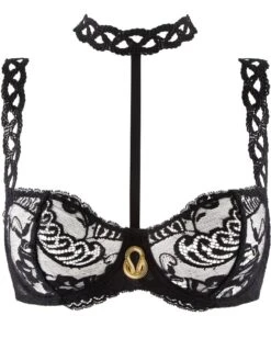 BH PRECIOUS TALE Mit Leavers Spitze Von Aubade -MAISON LEJABY Verkaufsgeschäft bh halbschale ref14 schwarz precious tale aubade 4