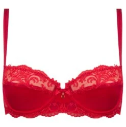 Seiden BH SPLENDEUR SOIE Von Lise Charmel -MAISON LEJABY Verkaufsgeschäft bh halbschale seide acc3080b rot 2478 splendeur soie lise charmel 2