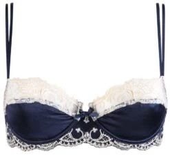 Seiden BH SPLENDEUR SOIE Von Lise Charmel -MAISON LEJABY Verkaufsgeschäft bh halbschale seide acc3080c marine 5197 splendeur soie lise charmel 2