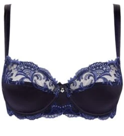 Seiden BH SPLENDEUR SOIE Von Lise Charmel -MAISON LEJABY Verkaufsgeschäft bh halbschale seide acc3080d dunkelblau 5276 splendeur soie lise charmel 2
