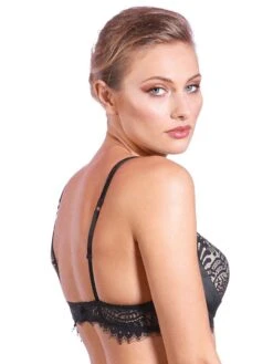 Spitzen Push Up BH BLACK SWAN Von Prelude Milano -MAISON LEJABY Verkaufsgeschäft bh push up pads schwarz ys285 black swan prelude 1