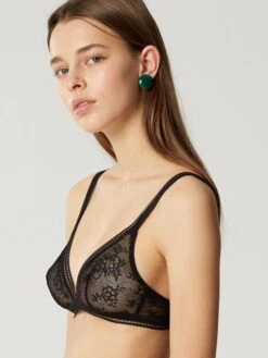 Tüllspitze Triangel-BH MISS LEJABY Von Maison Lejaby -MAISON LEJABY Verkaufsgeschäft bh schwarz 16442 miss lejaby maison lejaby 1 1 1