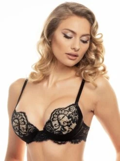 Spitze Push-Up BH Mit Strass MARLENE Von Prelude Milano -MAISON LEJABY Verkaufsgeschäft bh schwarz ys302 prelude 9