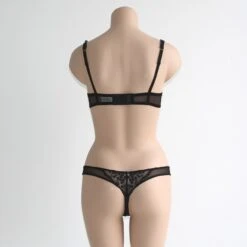 Tüll- String PETITS BIJOUX Von La Perla -MAISON LEJABY Verkaufsgeschäft bh set schwarz la perla rueckseite
