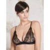 Tüll Triangel-BH Aus Leavers Spitze Von Oscalito -MAISON LEJABY Verkaufsgeschäft bh triangel leavers spitze schwarz 5877 oscalito