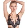 Triangel Longline BLACK SWAN BH Aus Spitze Von Prelude Milano -MAISON LEJABY Verkaufsgeschäft bh triangle longline schwarz ys281 black swan prelude