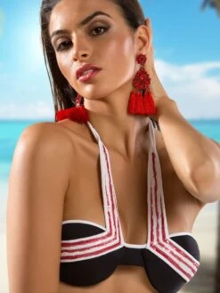 Bandeau Neckholder Bikini PAILLETTEN Von Cotton Club Mare -MAISON LEJABY Verkaufsgeschäft bikini pailletten aa6 cotton club 1