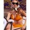Triangel Bikini TACO TACT Orange Von Nicole Olivier 1 Triangel Bikini TACO TACT Orange Von Nicole Olivier -MAISON LEJABY Verkaufsgeschäft bikini taco tact orange nicole olivier