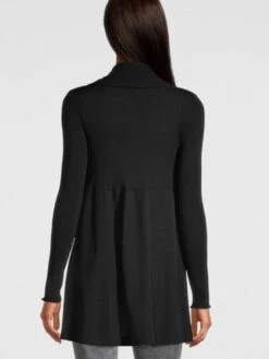 Merino Wolle-Seide CARDIGAN Strickjacke Von Oscalito 17 Merino Wolle-Seide CARDIGAN Strickjacke Von Oscalito -MAISON LEJABY Verkaufsgeschäft cardigan lang wolle seide schwarz 3463 oscalito 1