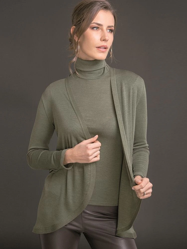 Merinowolle-Seide CARDIGAN Strickjacke Von Artimaglia 4 Merinowolle-Seide CARDIGAN Strickjacke Von Artimaglia – Bild 2