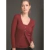 Merinowolle-Seide CARDIGAN Gerippt Von Artimaglia -MAISON LEJABY Verkaufsgeschäft cardigan wolle seide gerippt 43804 marsala artimaglia 2 1
