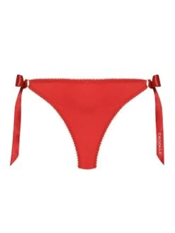 Satin Culotte GEISHA Mit Schleifen Von Cadolle -MAISON LEJABY Verkaufsgeschäft culotte geisha a noeuds rouge 4500bb cadolle 4