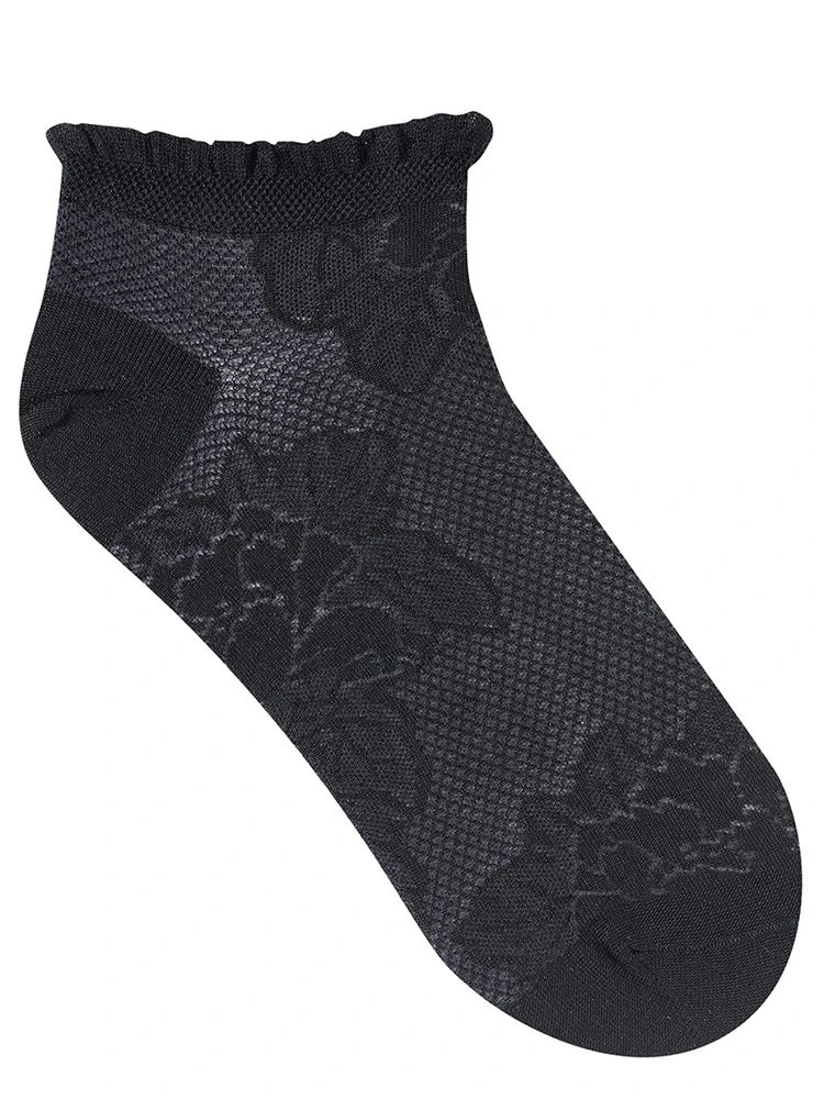 Damen Sneakersocken Blumenmuster Aus 74% Seide Von Bleuforêt 7 Damen Sneakersocken Blumenmuster Aus 74% Seide Von Bleuforêt – Bild 5