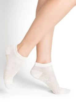 Damen Sneakersocken Blumenmuster Aus 74% Seide Von Bleuforêt 11 Damen Sneakersocken Blumenmuster Aus 74% Seide Von Bleuforêt -MAISON LEJABY Verkaufsgeschäft damen soeckchen seide bleuforet 6103fa4 weiss 1