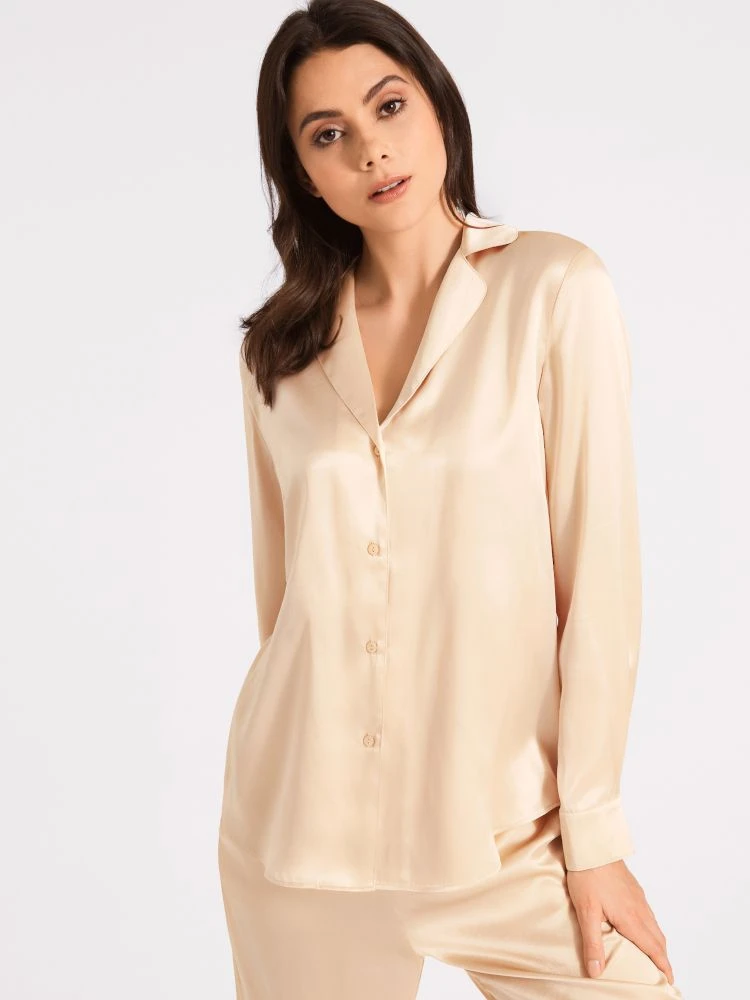 100% Seide Bluse TOI MON AMOUR Uni Farben Von Aubade 8 100% Seide Bluse TOI MON AMOUR Uni Farben Von Aubade – Bild 6