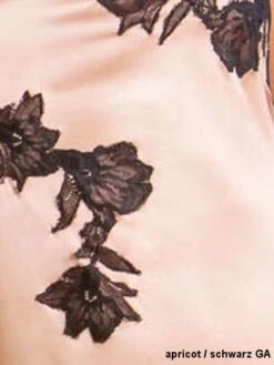 Seta Superior Stretchseide Slip FORTE Von Cotton Club -MAISON LEJABY Verkaufsgeschäft farbfeld seide spitze pesco nero seta superior cotton club 3