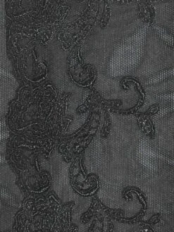 String PLATINUM FASHION Aus Tüll Von Ambra -MAISON LEJABY Verkaufsgeschäft farbmuster schwarz ambra platinum 1 2 1