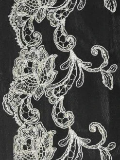 String PLATINUM FASHION Aus Tüll Von Ambra -MAISON LEJABY Verkaufsgeschäft farbmuster schwarz creme ambra platinum 1 2 1