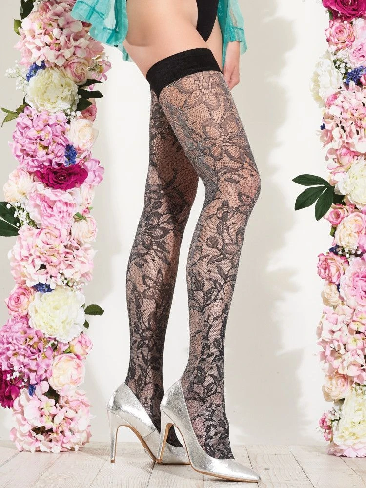 Halterlose Strümpfe GENTIAN Von Trasparenze 4 Halterlose Strümpfe GENTIAN Von Trasparenze – Bild 2