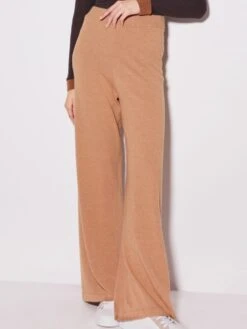 Weite WOLLMIX Lounge-Hose Von Chiara Fiorini -MAISON LEJABY Verkaufsgeschäft hose weit wollmix camel cf1335 chiara fiorini 6 1