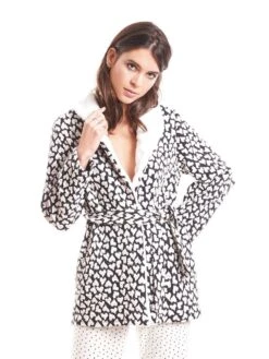 Jacke HEARTS Schwarz-weiß Von Fiori Di Chiara 9 Jacke HEARTS Schwarz-weiß Von Fiori Di Chiara -MAISON LEJABY Verkaufsgeschäft jacke creme schwarz fc9128 chiara fiorini 1