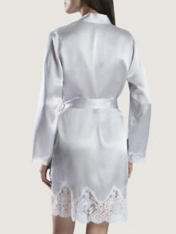 100% Seide Kimono SOIE D´AMOUR Von Aubade -MAISON LEJABY Verkaufsgeschäft kimono seide silber ms65 soie d amour aubade 2