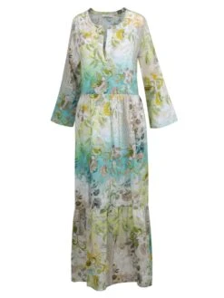 Strandkleid PANAREA Limette-türkis Von Eva B. Bitzer -MAISON LEJABY Verkaufsgeschäft kleid lime 12311076 eva b bitzer