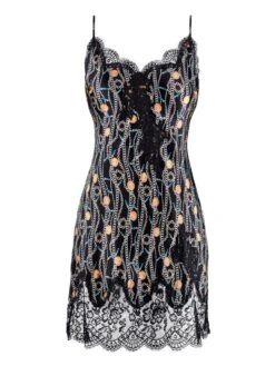 100% Seide Negligé TOI MON AMOUR Von Aubade 29 100% Seide Negligé TOI MON AMOUR Von Aubade -MAISON LEJABY Verkaufsgeschäft kleidchen schwarz gold seide spitze toi mon amour qs40 tresor aubade