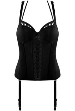 Balconette Korsett ANGEL OF HARLEM Schwarz Von Marlies Dekkers -MAISON LEJABY Verkaufsgeschäft korsett schwarz 19804 angel of harlem marlies dekkers