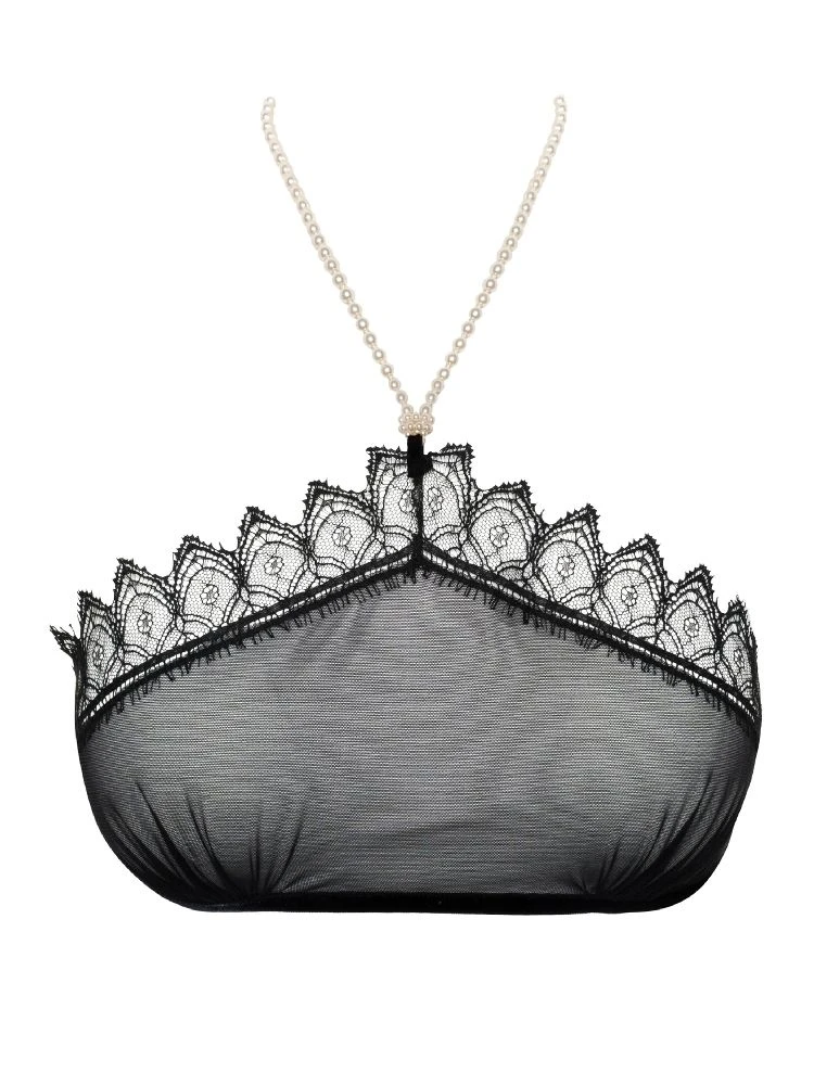 Kyoto Halter Top Mit Perlenträger Schwarz Von Bracli 5 Kyoto Halter Top Mit Perlenträger Schwarz Von Bracli – Bild 3