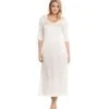 Seide Langarm Nachtkleid SEDUZIONE DI SETA Von Gattina -MAISON LEJABY Verkaufsgeschäft langarm nachtkleid satin seide natur weiss 381437 seduzione di seta gattina 1