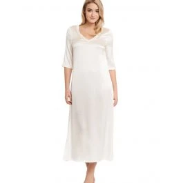 Seide Langarm Nachtkleid SEDUZIONE DI SETA Von Gattina 3 Seide Langarm Nachtkleid SEDUZIONE DI SETA Von Gattina