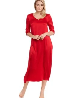 Seide Langarm Nachtkleid SEDUZIONE DI SETA Uni Von Gattina 10 Seide Langarm Nachtkleid SEDUZIONE DI SETA Uni Von Gattina -MAISON LEJABY Verkaufsgeschäft langarm nachtkleid satin seide rot 381437 seduzione di seta gattina 1 2 1