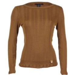 Merinowolle Seide RUNDHALS SHIRT Breite Rippe Von Artimaglia