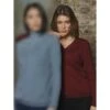Merinowolle-Seide LANGARM SHIRT Breite Rippe Rot Von Oscalito -MAISON LEJABY Verkaufsgeschäft merino wolle seide pullover 5892 rot oscalito