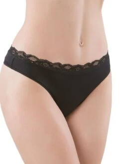 String Microfaser Spitze JALÙ Basic Von Cotton Club Rubino -MAISON LEJABY Verkaufsgeschäft microfaser spitze string 7gi jalu schwarz cotton club dessous 2 6 1